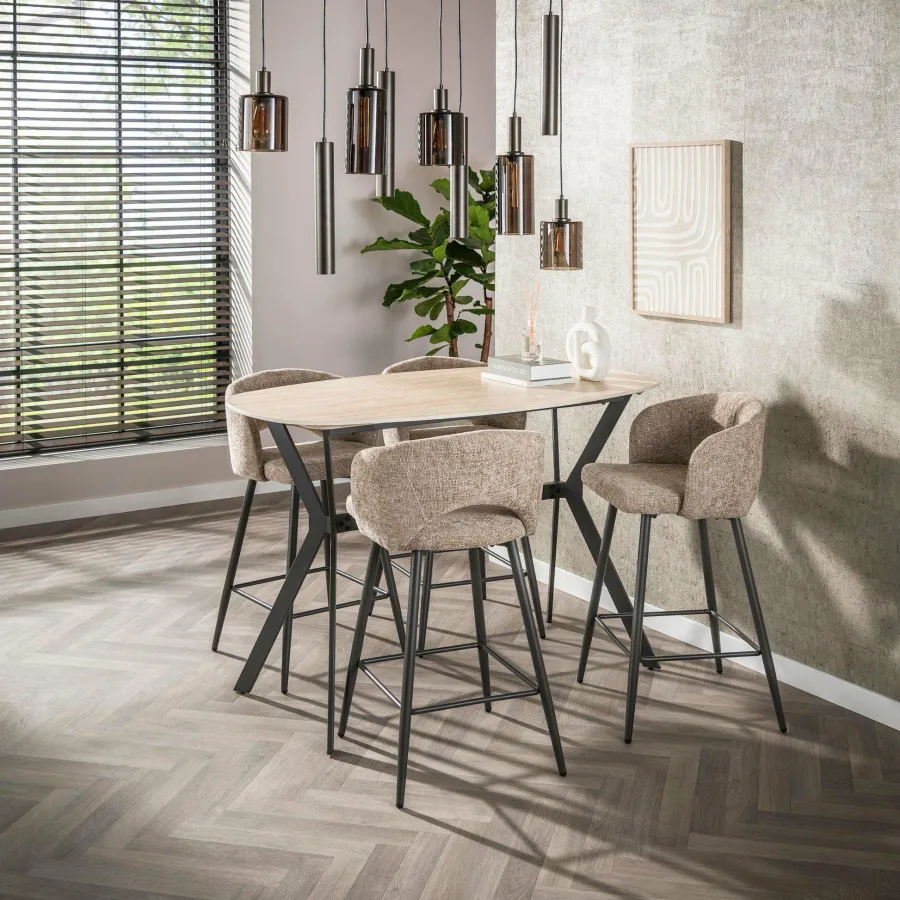 WoonStijl Bartafel Romano deens ovaal 140cm Best