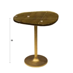 WoonStijl Bijzettafel M Eclipse Goud antiek finish Clearance