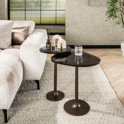 WoonStijl Bijzettafel M Eclipse Koper antiek finish Sale