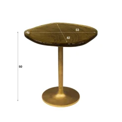 WoonStijl Bijzettafel S Eclipse goud antiek finish Clearance