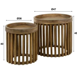 WoonStijl Bijzettafel set van 2 tweak