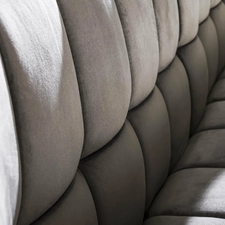 WoonStijl Eetkamerbank raster 180 velvet antraciet Clearance