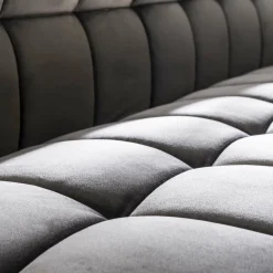 WoonStijl Eetkamerbank raster 180 velvet antraciet Clearance