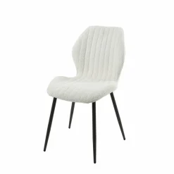 WoonStijl Eetkamerstoel Lende Boucle wit