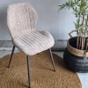 WoonStijl Eetkamerstoel Lende Boucle zandkleur Clearance