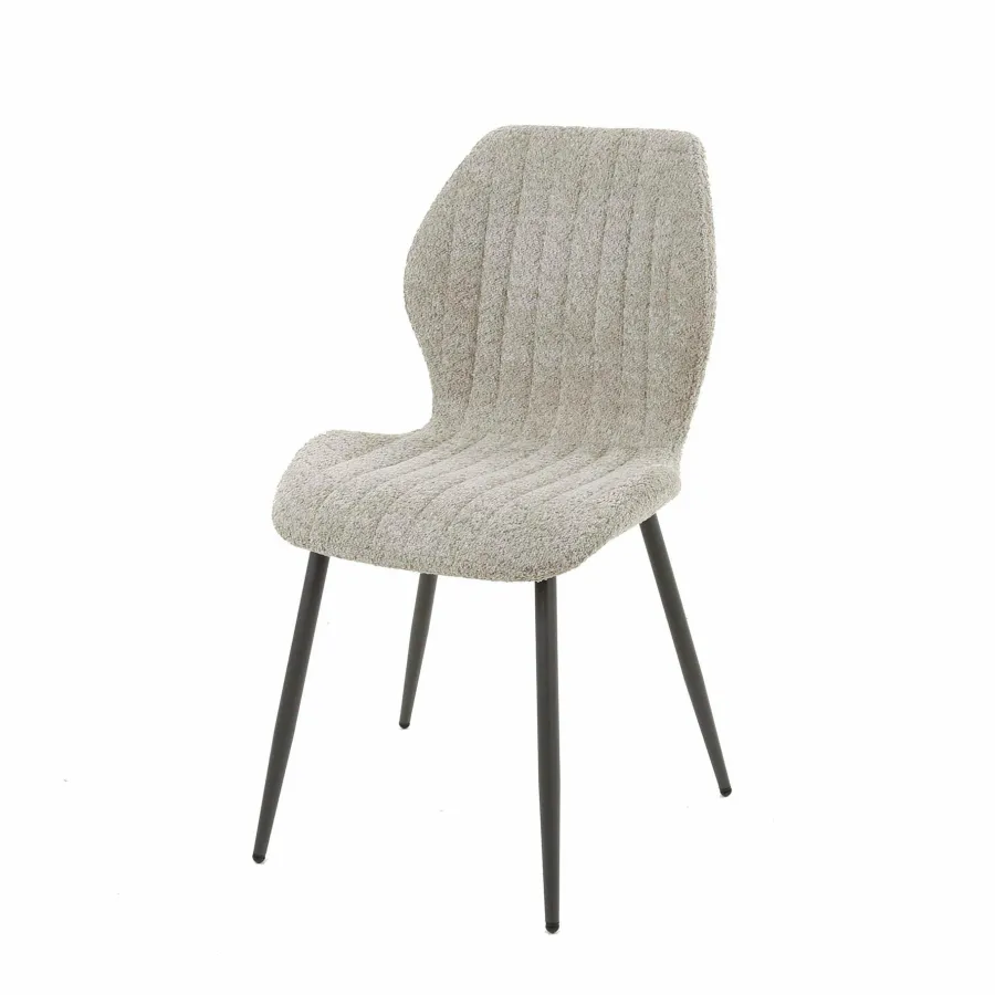 WoonStijl Eetkamerstoel Lende Boucle zandkleur Clearance