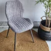 WoonStijl Eetkamerstoel Lende Boucle grijs New