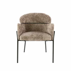 WoonStijl Eetkamerstoel ronde rug Curva Hoven Champagne New