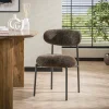 WoonStijl Eetkamerstoel round Tissee cargo bruin Clearance