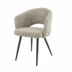 WoonStijl Eetkamerstoel Salon Boucle zandkleur Best