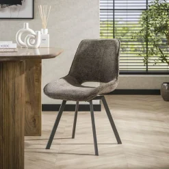 WoonStijl Eetkamerstoel Swivel - Rich taupe