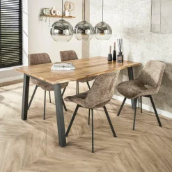 WoonStijl Eetkamerstoel Swivel - Rich champagne Clearance