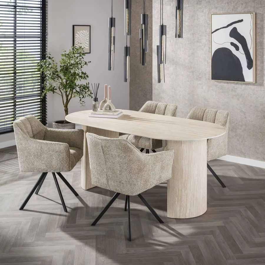 WoonStijl Eetkamertafel 180 arch ceramic Clearance