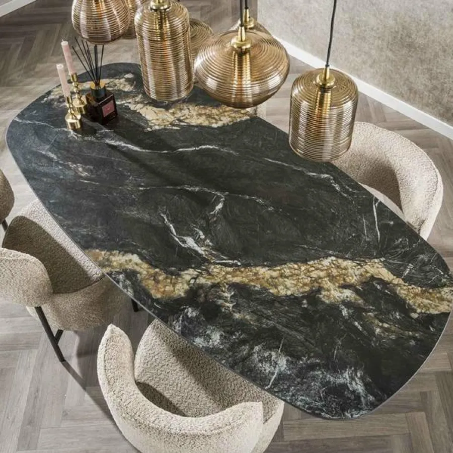 WoonStijl Eetkamertafel spider deens ovaal 180 Outlet
