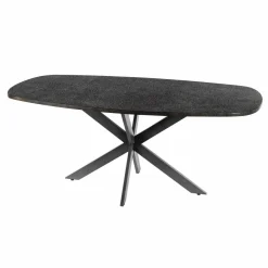 WoonStijl Eettafel 215 deens ovaal Metallic Online