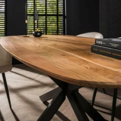 WoonStijl Eettafel Arhus solid acacia 215 cm Clearance