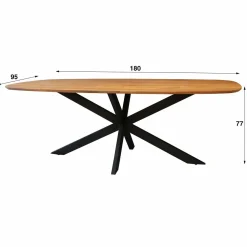WoonStijl Eettafel Arhus solid acacia 180 cm Clearance