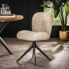 WoonStijl Eettafelstoel Comfort draaibaar Boucle Zand Outlet