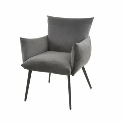 WoonStijl Eettafelstoel Lobby velvet antraciet Online