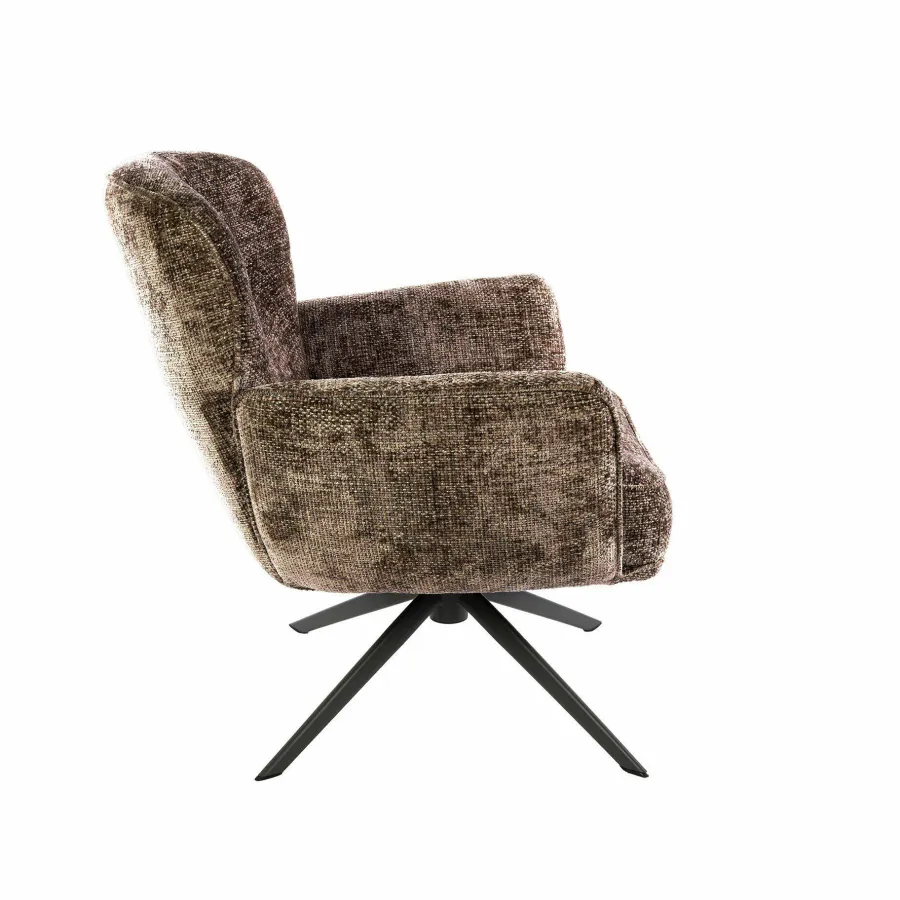 WoonStijl Fauteuil Forza draaibaar Hoven champagne
