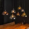 WoonStijl Hanglamp 4+3 disk glass tricolore Sale