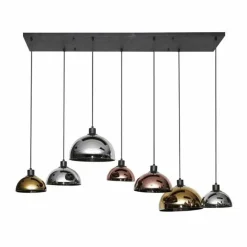 WoonStijl Hanglamp 4+3 disk glass tricolore Sale
