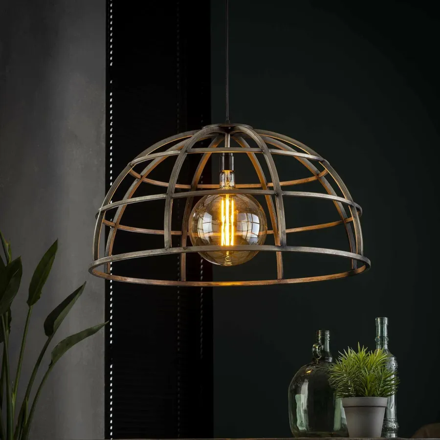 WoonStijl Hanglamp Ø70 dome / Oud zilver Sale