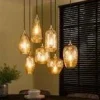 WoonStijl Hanglamp 4+3 oval facet mix Sale