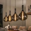 WoonStijl Hanglamp Drop smoke glass met 4 lampen Sale