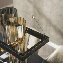 WoonStijl Hanglamp 10L cylinder mixed glass Hot
