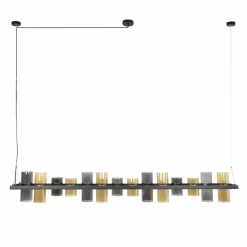 WoonStijl Hanglamp 14L cylinder mixed glass Clearance