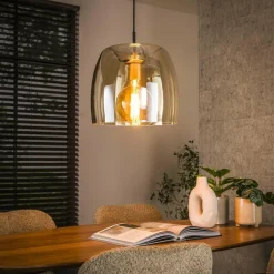 WoonStijl Hanglamp 1L drift glass Amber Discount