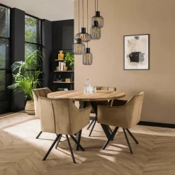 WoonStijl Hanglamp 5L getrapt mix metal Online