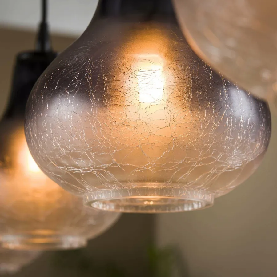 WoonStijl Hanglamp 4L kegel glass Online