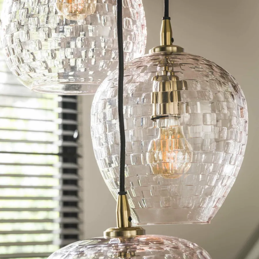 WoonStijl Hanglamp 5L patch pattern getrapt Best