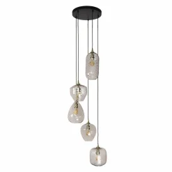 WoonStijl Hanglamp 5L patch pattern getrapt Best