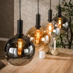 WoonStijl Hanglamp 4L Sfera tricolore New