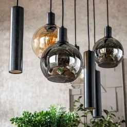WoonStijl Hanglamp 4+3L Sfera tricolore Hot