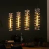 WoonStijl Hanglamp 4L spiral / Burned zilverkleurig Discount