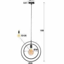 WoonStijl Hanglamp 1L Turn around Hot