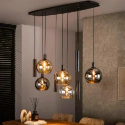 WoonStijl Hanglamp Sfera Tricolore 5+4-lichts New