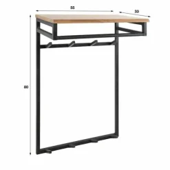 WoonStijl Kapstok Custom hoog 2x4 haken 55 cm Online