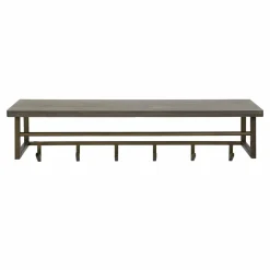 WoonStijl Kapstok Ferro 6 haken hoedenplank New