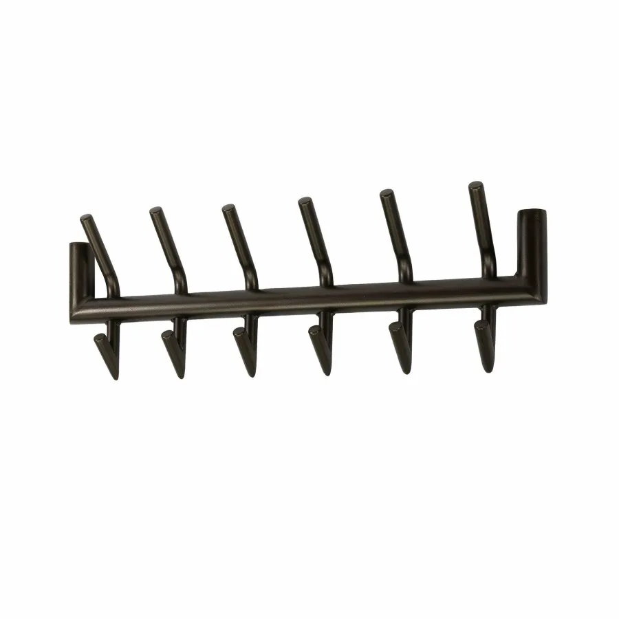 WoonStijl Kapstok Tubo 2x6 haken bruin Clearance