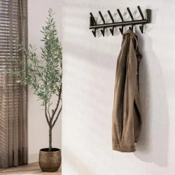 WoonStijl Kapstok Tubo 2x6 haken bruin Clearance