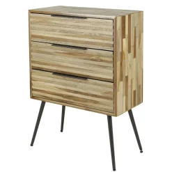 WoonStijl Ladekast 3L Teca strip Hot
