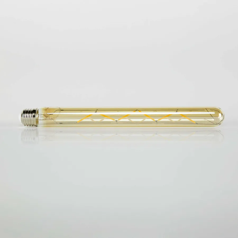 WoonStijl Lichtbron LED filament buis 30 cm - E27 4W 2100K 280lm dimbaar/Amberkleurig glas Best