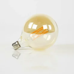 WoonStijl Lichtbron LED filament bol Ø12 5 - E27 6W 2100K 450lm dimbaar / Amberkleurig glas Outlet