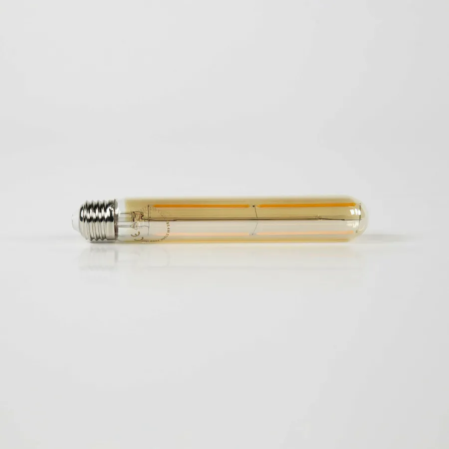 WoonStijl Lichtbron LED filament buis 18 5 cm - E27 4W 2100K 280lm dimbaar / Amberkleurig glas Online
