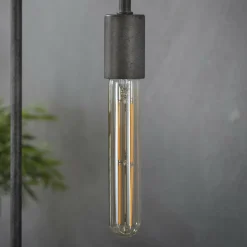 WoonStijl Lichtbron LED filament buis 18 5 cm - E27 4W 2100K 280lm dimbaar / Amberkleurig glas Online